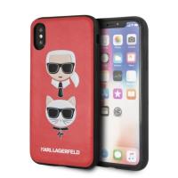Karl Lagerfeld Embossed Case Karl & Choupette - Etui iPhone Xs / X (Red) Karl Lagerfeld Embossed Case Karl & Choupette - Etui iPhone Xs / X (Red)