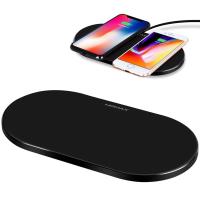 Momax Q.Pad Pro Dual Charging - Bezprzewodowa ładowarka indukcyjna Qi do iPhone i Android, 2x10 W (czarny) Momax Q.Pad Pro Dual Charging - Bezprzewodowa ładowarka indukcyjna Qi do iPhone i Android, 2x10 W (czarny)