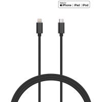 Kanex DuraBraid - Kabel połączeniowy USB-C (Power Delivery) na Lightning MFi 2 m (Black) Kanex DuraBraid - Kabel połączeniowy USB-C (Power Delivery) na Lightning MFi 2 m (Black)