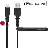 Momax Tough link - Kabel połączeniowy USB-A na Lightning MFi , 2.4 A, 2 m (Black) Momax Tough link - Kabel połączeniowy USB-A na Lightning MFi , 2.4 A, 2 m (Black)