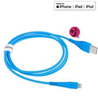 Momax Tough link - Kabel połączeniowy USB do Lightning MFi , 2.4 A, 1.2 m (Blue)