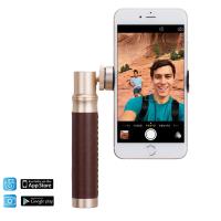 Momax Selfie Pro - Uniwersalny kij do selfie i wideo 4K + pilot Bluetooth (Golden) Momax Selfie Pro - Uniwersalny kij do selfie i wideo 4K + pilot Bluetooth (Golden)