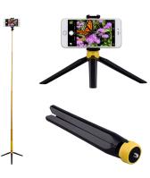 Momax Selfie Tripod - Przenośny statyw fotograficzny (Black/Yellow) Momax Selfie Tripod - Przenośny statyw fotograficzny (Black/Yellow)