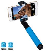 Momax Selfie Hero - Uniwersalny kij do selfie + pilot Bluetooth (100 cm) (Black/Blue) Momax Selfie Hero - Uniwersalny kij do selfie + pilot Bluetooth (100 cm) (Black/Blue)