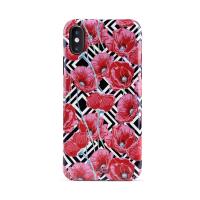 PURO Glam Geo Flowers - Etui iPhone Xs / X (Red Poppies) PURO Glam Geo Flowers - Etui iPhone Xs / X (Red Poppies)
