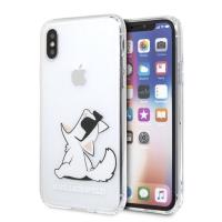 Karl Lagerfeld Choupette Fun Sunglasses - Etui iPhone Xs / X (przezroczysty) Karl Lagerfeld Choupette Fun Sunglasses - Etui iPhone Xs / X (przezroczysty)