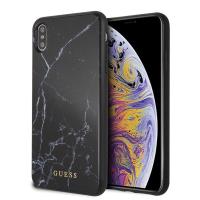 Guess Marble - Etui iPhone Xs Max (czarny)