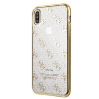 Guess 4G Transparent - Etui iPhone Xs Max (złoty) Guess 4G Transparent - Etui iPhone Xs Max (złoty)