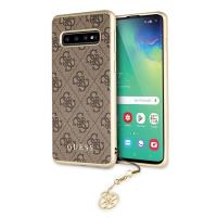 Guess 4G Charms Collection - Etui Samsung S10 z zawieszką (brązowy) Guess 4G Charms Collection - Etui Samsung S10 z zawieszką (brązowy)