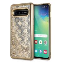 Guess 4G Peony Liquid Glitter - Etui Samsung Galaxy S10 (złoty) Guess 4G Peony Liquid Glitter - Etui Samsung Galaxy S10 (złoty)