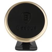 Baseus 360-degree Rotation Magnetic Mount Holder - Uchwyt magnetyczny na deskę rozdzielczą samochodu (złoty/czarny)