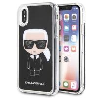 Karl Lagerfeld Iconic Karl - Etui iPhone Xs / X (Black Glitter) Karl Lagerfeld Iconic Karl - Etui iPhone Xs / X (Black Glitter)
