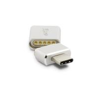 LMP Magnetic Safety Adapter - Magnetyczny adapter USB-C PD 100 W do ładowania komputerów MacBook oraz MacBook Pro (Silver)