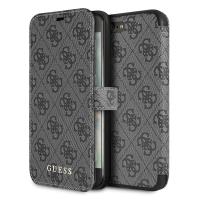 Guess Booktype 4G Charms Collection - Etui iPhone 8 Plus / 7 Plus z kieszeniami na karty (szary) Guess Booktype 4G Charms Collection - Etui iPhone 8 Plus / 7 Plus z kieszeniami na karty (szary)
