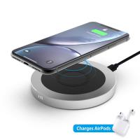 Just Mobile AluBase Wireless - Bezprzewodowa ładowarka indukcyjna Qi do iPhone i Android, 10 W (srebrny) Just Mobile AluBase Wireless - Bezprzewodowa ładowarka indukcyjna Qi do iPhone i Android, 10 W (srebrny)
