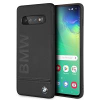 BMW Signature Logo Imprint Case - Skórzane etui Samsung Galaxy S10 z wytłaczanym logo BMW (czarny) BMW Signature Logo Imprint Case - Skórzane etui Samsung Galaxy S10 z wytłaczanym logo BMW (czarny)