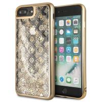 Guess 4G Peony Liquid Glitter - Etui iPhone 8 Plus / 7 Plus (złoty) Guess 4G Peony Liquid Glitter - Etui iPhone 8 Plus / 7 Plus (złoty)