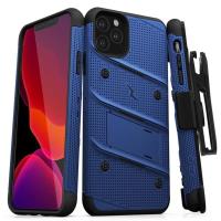 Zizo Bolt Cover - Pancerne etui iPhone 11 Pro ze szkłem 9H na ekran + podstawka & uchwyt do paska (Blue/Black) Zizo Bolt Cover - Pancerne etui iPhone 11 Pro ze szkłem 9H na ekran + podstawka & uchwyt do paska (Blue/Black)