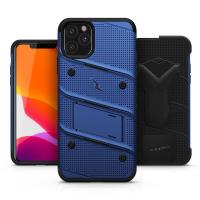 Zizo Bolt Cover - Pancerne etui iPhone 11 Pro Max ze szkłem 9H na ekran + podstawka & uchwyt do paska (Blue/Black) Zizo Bolt Cover - Pancerne etui iPhone 11 Pro Max ze szkłem 9H na ekran + podstawka & uchwyt do paska (Blue/Black)