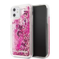 Karl Lagerfeld Glitter Liquid Floatting Charms - Etui iPhone 11 (Pink Floatting Charms)