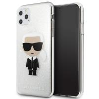 Karl Lagerfeld Iconic Karl - Etui iPhone 11 Pro Max (Silver Glitter)