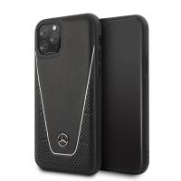 Mercedes Leather Quilted - Skórzane etui iPhone 11 Pro (czarny) Mercedes Leather Quilted - Skórzane etui iPhone 11 Pro (czarny)