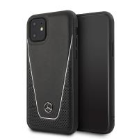 Mercedes Leather Quilted - Skórzane etui iPhone 11 (czarny) Mercedes Leather Quilted - Skórzane etui iPhone 11 (czarny)