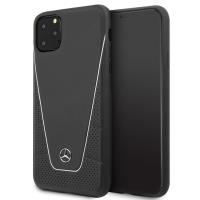 Mercedes Leather Quilted - Skórzane etui iPhone 11 Pro Max (czarny) Mercedes Leather Quilted - Skórzane etui iPhone 11 Pro Max (czarny)