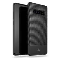 Crong Prestige Carbon Cover - Etui Samsung Galaxy S10+ (czarny) Crong Prestige Carbon Cover - Etui Samsung Galaxy S10+ (czarny)