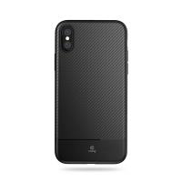 Crong Prestige Carbon Cover - Etui iPhone Xs / X (czarny) Crong Prestige Carbon Cover - Etui iPhone Xs / X (czarny)