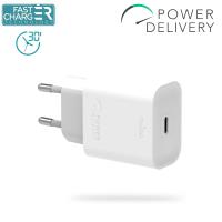 Puro Fast Charger Power Delivery Mini Travel Charger - Ładowarka sieciowa USB-C, 18 W (biały) Puro Fast Charger Power Delivery Mini Travel Charger - Ładowarka sieciowa USB-C, 18 W (biały)