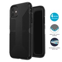 Speck Presidio Grip - Etui iPhone 11 z powłoką MICROBAN (Black/Black) Speck Presidio Grip - Etui iPhone 11 z powłoką MICROBAN (Black/Black)