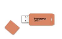 Integral Neon USB 3.0 Flash Drive - Pendrive USB 3.0 32GB (Orange)