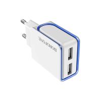 Borofone - Ładowarka sieciowa 2x USB, 10W (Biały) Borofone - Ładowarka sieciowa 2x USB, 10W (Biały)