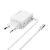 Borofone - ładowarka sieciowa 10W 2x USB z kablem Lightning 1m, biały Borofone - ładowarka sieciowa 10W 2x USB z kablem Lightning 1m, biały