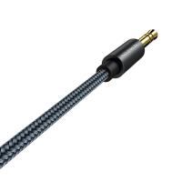 Borofone - kabel audio AUX Jack 3,5 mm metalowa obudowa, nylonowy oplot, 1m szary Borofone - kabel audio AUX Jack 3,5 mm metalowa obudowa, nylonowy oplot, 1m szary