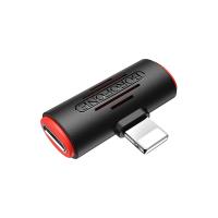 Borofone - adapter złącza Lightning na 2x Lightning, czarny Borofone - adapter złącza Lightning na 2x Lightning, czarny