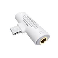 Borofone - adapter złącza USB-C na 1x USB-C 1x Audio Jack 3.5 mm, biały Borofone - adapter złącza USB-C na 1x USB-C 1x Audio Jack 3.5 mm, biały