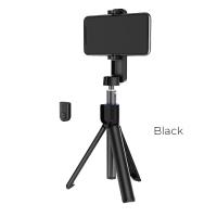 Borofone - selfie stick 76 cm plus tripod z pilotem bezprzewodowym, czarny Borofone - selfie stick 76 cm plus tripod z pilotem bezprzewodowym, czarny