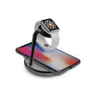 Kanex GoPower Watch Stand – Stacja ładująca 3w1 do Apple Watch i iPhone (czarny/szary)