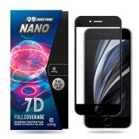 Crong 7D Nano Flexible Glass - Szkło hybrydowe 9H na cały ekran iPhone SE 2020 / 8 / 7 / 6s / 6 (Black)