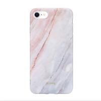 Crong Marble Case – Etui iPhone SE 2020 / 8 / 7 (różowy)