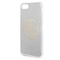 Guess Circle Glitter 4G - Etui iPhone SE 2020 / 8 / 7 (Light Grey)