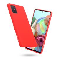 Crong Color Cover - Etui Samsung Galaxy A71 (czerwony)