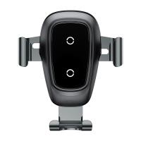 Baseus Metal Wireless Charger Gravity Car Mount - Grawitacyjny uchwyt samochodowy z ładowaniem bezprzewodowym QI (czarny) Baseus Metal Wireless Charger Gravity Car Mount - Grawitacyjny uchwyt samochodowy z ładowaniem bezprzewodowym QI (czarny)
