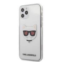 Karl Lagerfeld Choupette Head Heart - Etui iPhone 12 / iPhone 12 Pro (przezroczysty)