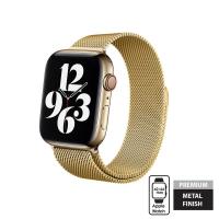 Crong Milano Steel - Pasek ze stali nierdzewnej do Apple Watch 42/44 mm (złoty)