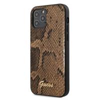 Guess Python Collection - Etui iPhone 12 / iPhone 12 Pro (brązowy)