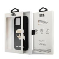 Karl Lagerfeld 3D Rubber Karl's Head - Etui iPhone 12 / iPhone 12 Pro (czarny)