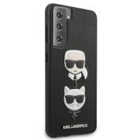 Karl Lagerfeld Saffiano Karl & Choupette Heads - Etui Samsung Galaxy S21 (czarny)